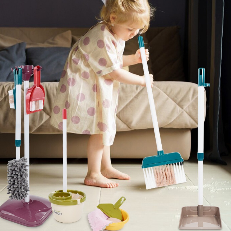 Kids Outdoor Broom - ألعاب تنظيف حياة محاكاة للأطفال، مجموعة