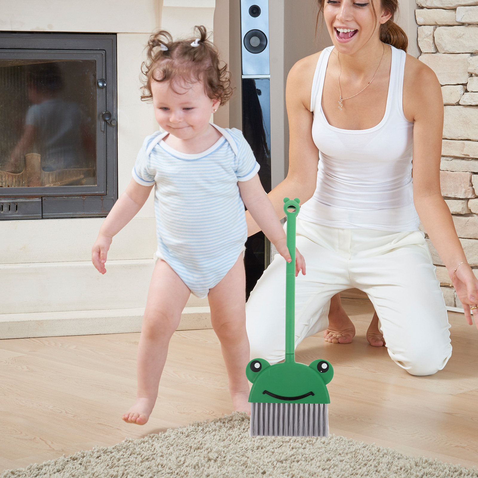 مجموعة مكنسة وجرافة للأطفال بت - مراجعة Kids Outdoor Broom وسعره