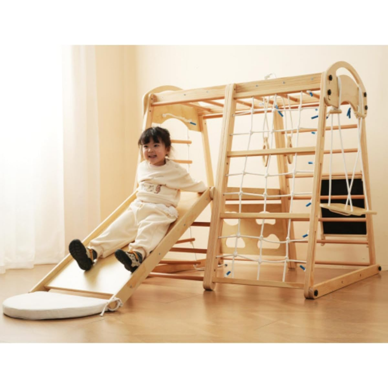 زحليقة خشبية داخلية، ملعب داخل - مراجعة Kids Outdoor Climbing Frame وسعره