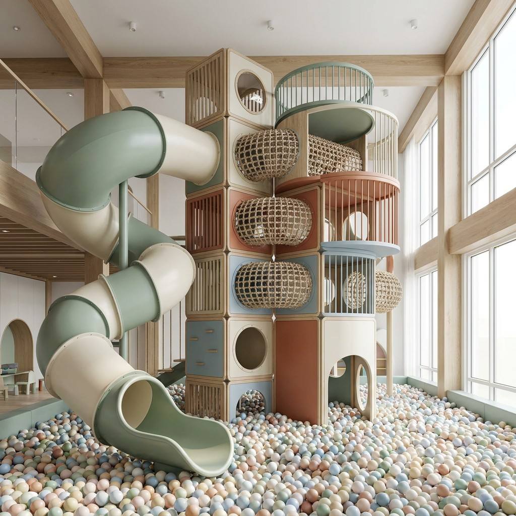 ملعب داخلي بتصميم بسيط، منطقة  - مراجعة Kids Outdoor Climbing Frame وسعره