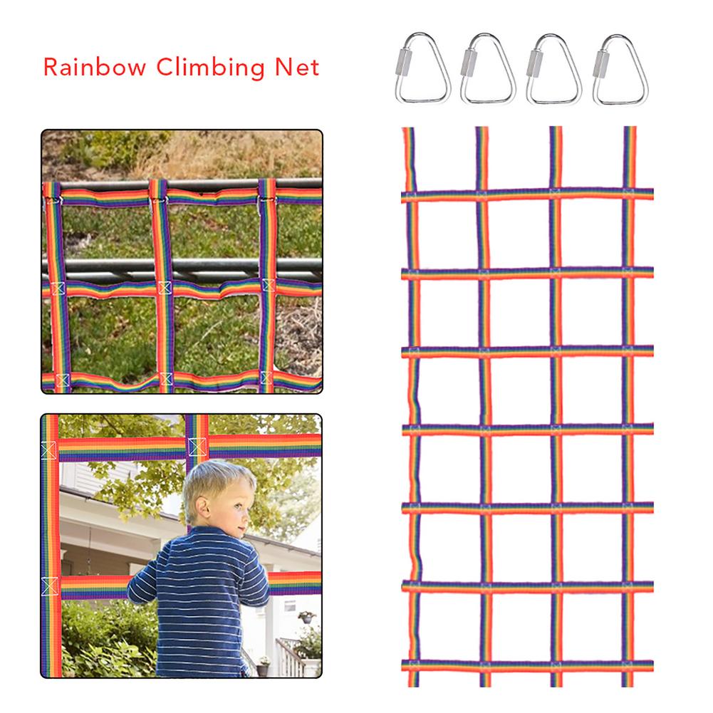 الزحف صافي ملعب شبكة بضائع 89  - مراجعة Kids Outdoor Climbing Frame وسعره