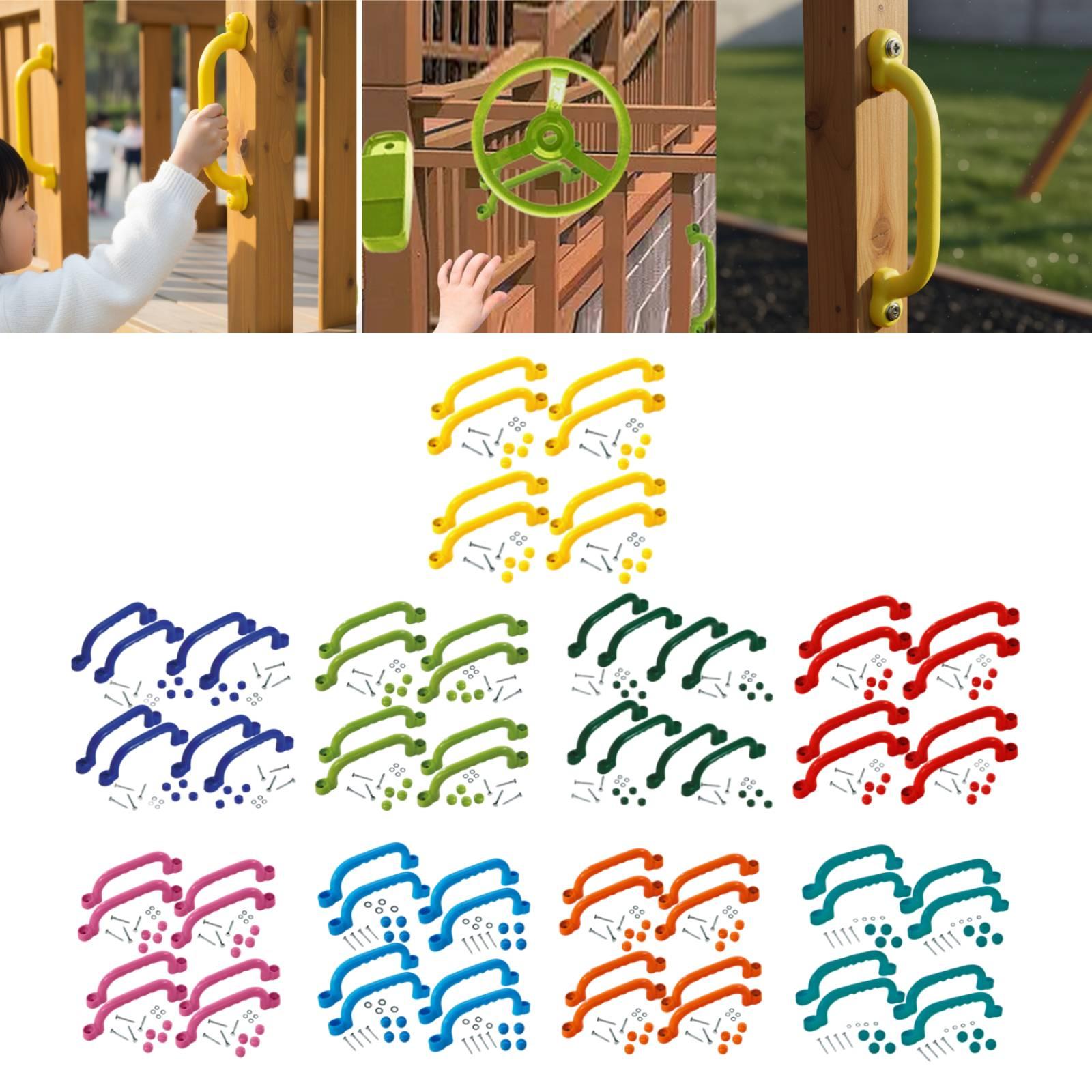 8 قطع مقابض إطار التسلق سهلة ا - مراجعة Kids Outdoor Climbing Frame وسعره